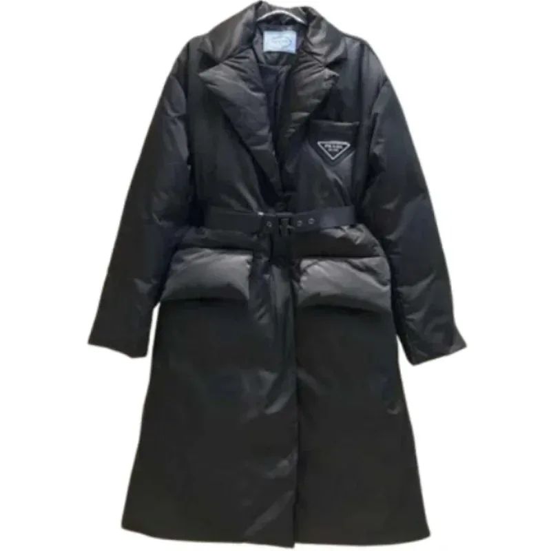 Belted Padded Long Coat