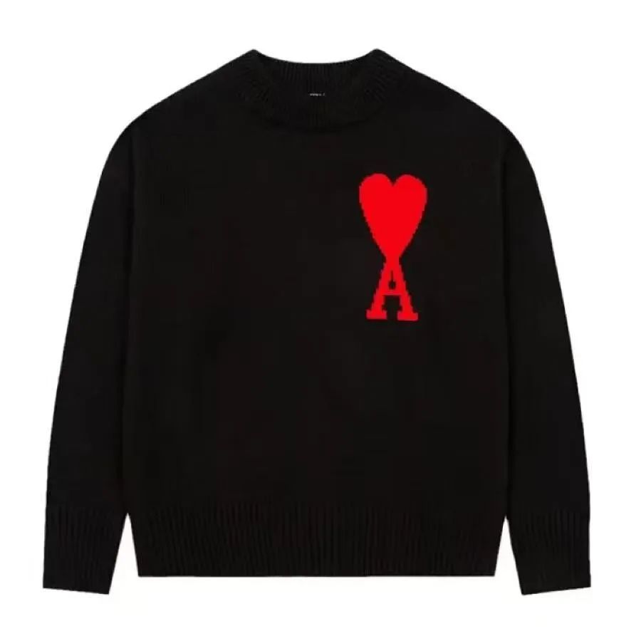 Heart Logo Crewneck Knit Sweaters