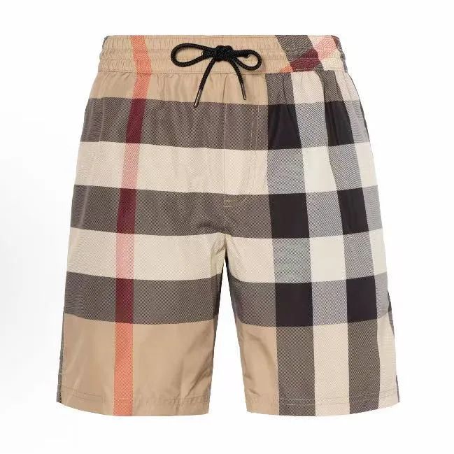 Plaid Panel Casual Shorts